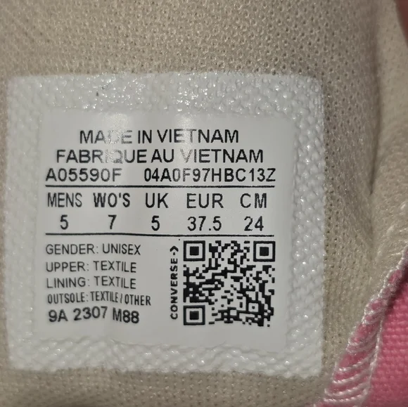 Converse Pink High-Top Sneakers - Picture 4 of 4